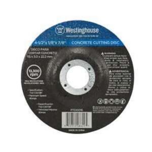 DISCO PARA CORTAR CONCRETO DE 4-1/2"X1/16"X7/8 WESTINGHOUSE - WESTINGHOUSE 625PTD0015