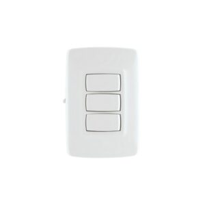 INTERRUPTOR TRIPLE CON LUZ PILOTO ARQUEA - LEGRAND GRL-IND AQ-111BL